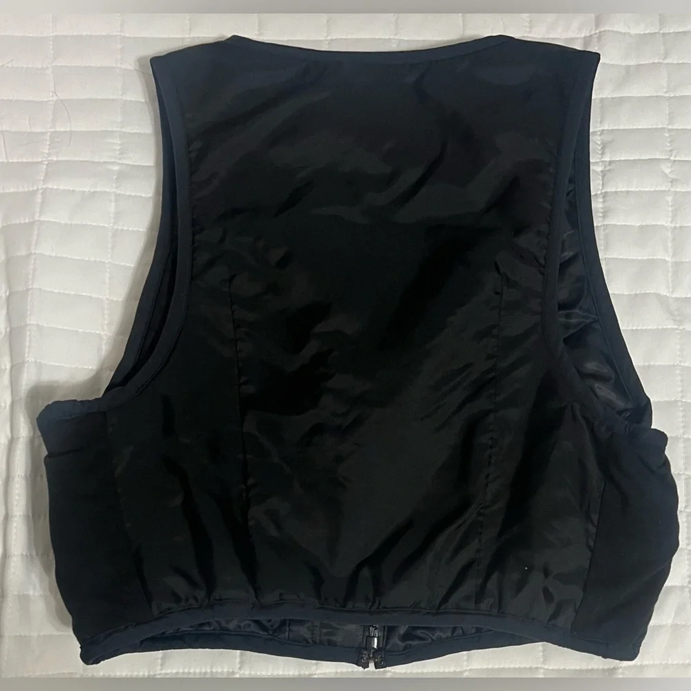 Vintage Hydroweave Outdoor Motorcycle Vest Women’s Zip-Up V-neck Size Small